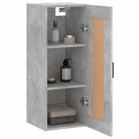 Thumbnail for Wandschrank Betongrau 34,5x34x90 cm Holzwerkstoff