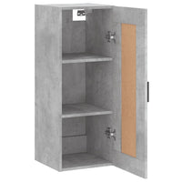 Thumbnail for Wandschrank Betongrau 34,5x34x90 cm Holzwerkstoff