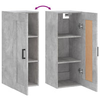 Thumbnail for Wandschrank Betongrau 34,5x34x90 cm Holzwerkstoff