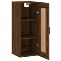 Thumbnail for Wandschrank Braun Eichen-Optik 34,5x34x90 cm Holzwerkstoff