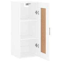Thumbnail for Wandschrank Weiß 34,5x34x90 cm Holzwerkstoff