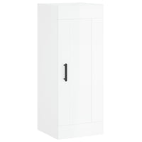 Thumbnail for Wandschrank Hochglanz-Weiß 34,5x34x90 cm Holzwerkstoff