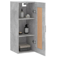 Thumbnail for Wandschrank Betongrau 34,5x34x90 cm Holzwerkstoff