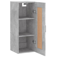 Thumbnail for Wandschrank Betongrau 34,5x34x90 cm Holzwerkstoff