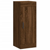 Thumbnail for Wandschrank Braun Eichen-Optik 34,5x34x90 cm Holzwerkstoff