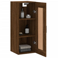 Thumbnail for Wandschrank Braun Eichen-Optik 34,5x34x90 cm Holzwerkstoff