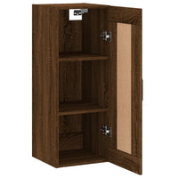 Thumbnail for Wandschrank Braun Eichen-Optik 34,5x34x90 cm Holzwerkstoff