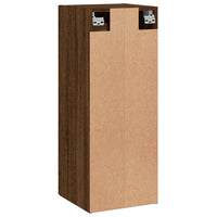 Thumbnail for Wandschrank Braun Eichen-Optik 34,5x34x90 cm Holzwerkstoff
