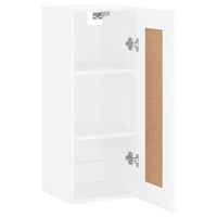 Thumbnail for Wandschrank Weiß 34,5x34x90 cm Holzwerkstoff