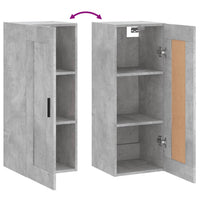 Thumbnail for Wandschrank Betongrau 34,5x34x90 cm Holzwerkstoff