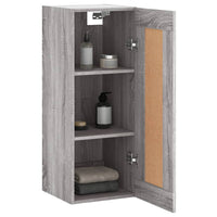 Thumbnail for Wandschrank Grau Sonoma 34,5x34x90 cm Holzwerkstoff