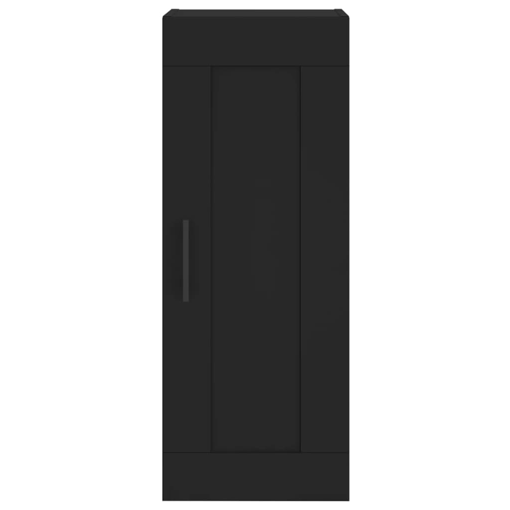 Wandschrank Schwarz 34,5x34x90 cm Holzwerkstoff