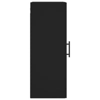Thumbnail for Wandschrank Schwarz 34,5x34x90 cm Holzwerkstoff