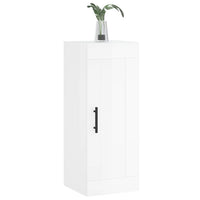 Thumbnail for Wandschrank Hochglanz-Weiß 34,5x34x90 cm Holzwerkstoff