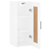 Thumbnail for Wandschrank Hochglanz-Weiß 34,5x34x90 cm Holzwerkstoff