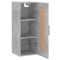Thumbnail for Wandschrank Betongrau 34,5x34x90 cm Holzwerkstoff