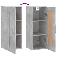 Thumbnail for Wandschrank Betongrau 34,5x34x90 cm Holzwerkstoff
