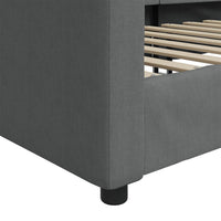 Thumbnail for Tagesbett Dunkelgrau 80x200 cm Stoff