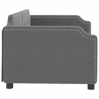 Thumbnail for Tagesbett Dunkelgrau 90x200 cm Stoff