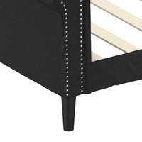 Thumbnail for Tagesbett Schwarz 90x200 cm Kunstleder