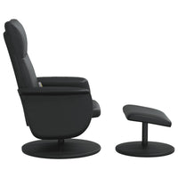 Thumbnail for Massagesessel mit Fußhocker Schwarz Kunstleder