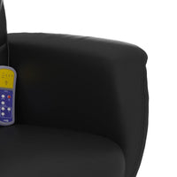 Thumbnail for Massagesessel mit Fußhocker Schwarz Kunstleder
