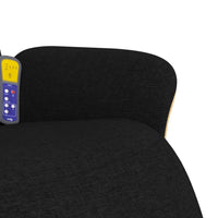 Thumbnail for Massagesessel mit Fußteil Schwarz Stoff