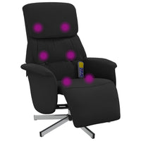 Thumbnail for Massagesessel mit Fußteil Schwarz Stoff