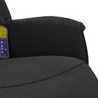 Thumbnail for Massagesessel mit Fußteil Schwarz Stoff