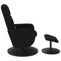 Thumbnail for Massagesessel mit Fußhocker Schwarz Samt