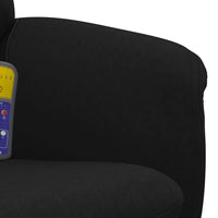 Thumbnail for Massagesessel mit Fußhocker Schwarz Samt