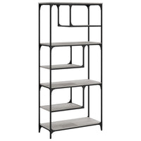 Thumbnail for Bücherregal Grau Sonoma 81x36x176 cm Holzwerkstoff