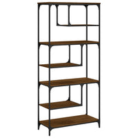 Thumbnail for Bücherregal Braun Eichen-Optik 81x36x176 cm Holzwerkstoff
