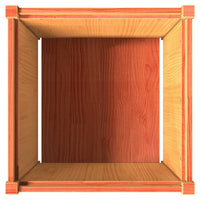 Thumbnail for Pflanzkübel Wachsbraun 60x60x60 cm Massivholz Kiefer