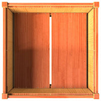 Thumbnail for Pflanzkübel Wachsbraun 70x70x70 cm Massivholz Kiefer