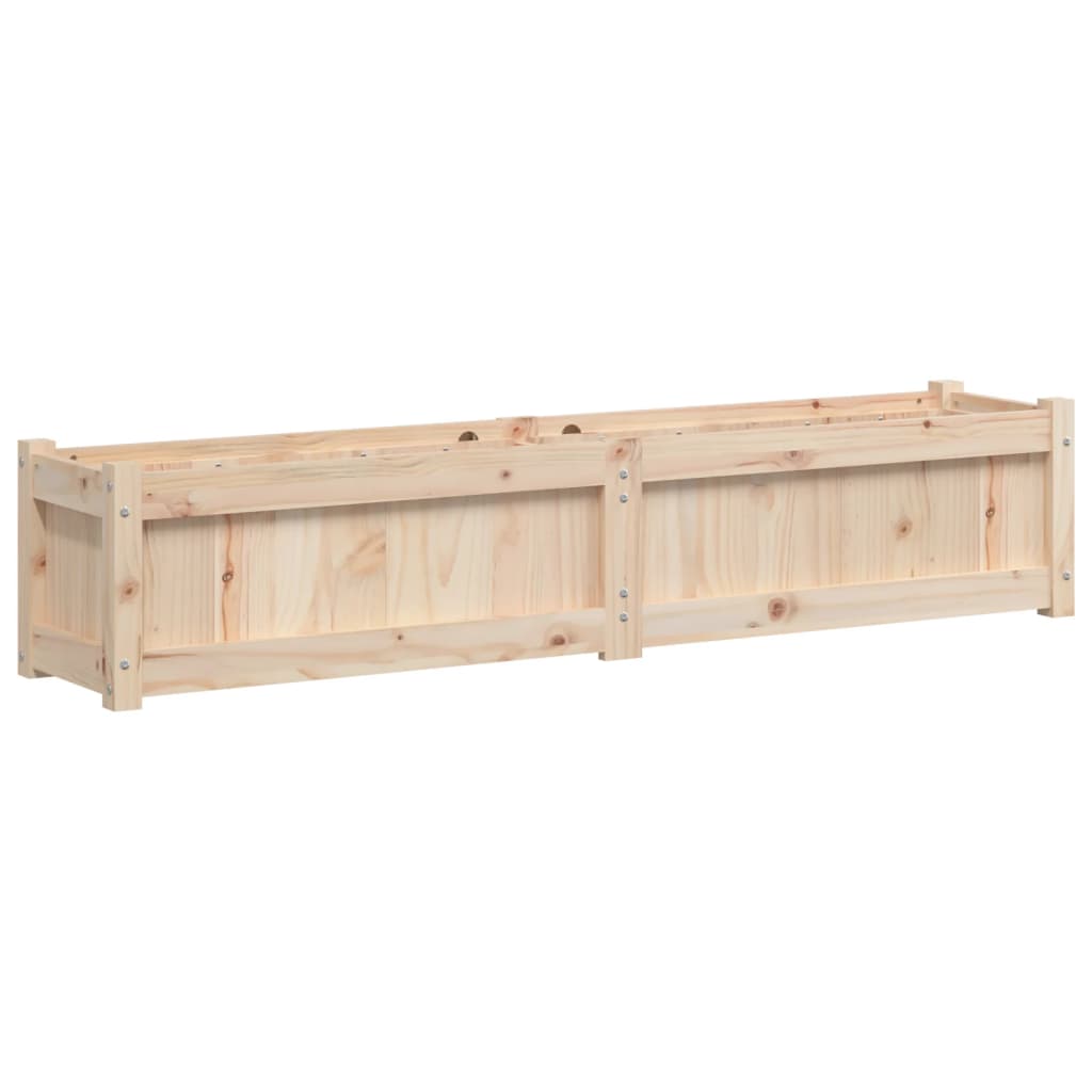 Pflanzkübel 150x31x31 cm Massivholz Kiefer