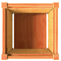 Thumbnail for Pflanzkübel Wachsbraun 40x40x40 cm Massivholz Kiefer