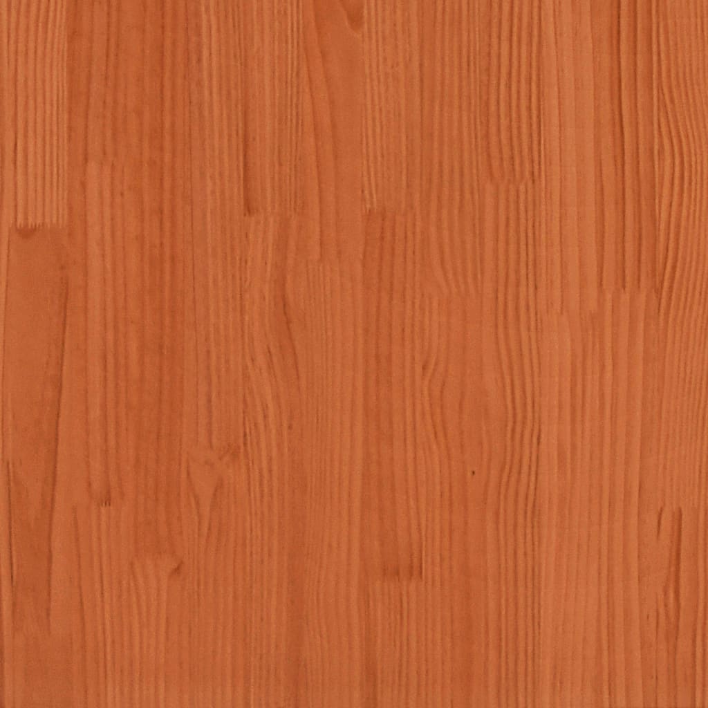 Pflanzkübel Wachsbraun 50x50x50 cm Massivholz Kiefer