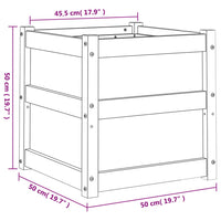 Thumbnail for Pflanzkübel 50x50x50 cm Massivholz Douglasie