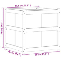 Thumbnail for Pflanzkübel 70x70x70 cm Massivholz Douglasie