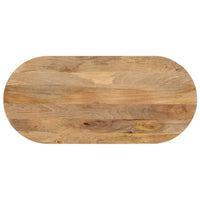 Thumbnail for Tischplatte 100x50x3,8 cm Oval Massivholz Mango
