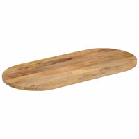 Thumbnail for Tischplatte 140x60x3,8 cm Oval Massivholz Mango