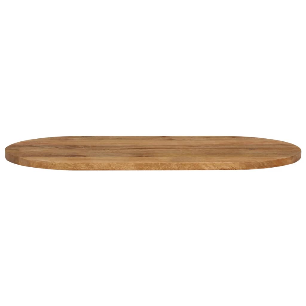 Tischplatte 100x40x2,5 cm Oval Massivholz Mango