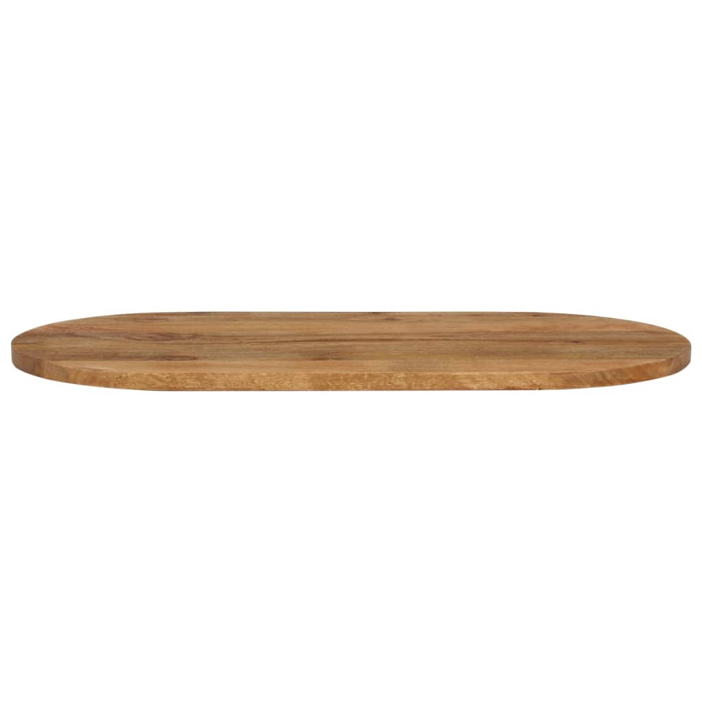 Tischplatte 140x50x2,5 cm Oval Massivholz Mango