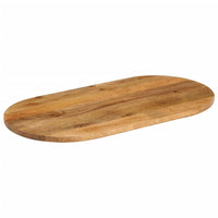 Thumbnail for Tischplatte 140x60x2,5 cm Oval Massivholz Mango