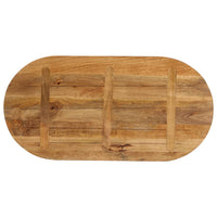 Thumbnail for Tischplatte 140x60x2,5 cm Oval Massivholz Mango