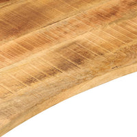 Thumbnail for Schreibtischplatte mit Aussparung 160x50x2,5cm Massivholz Mango