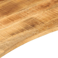 Thumbnail for Schreibtischplatte mit Aussparung 100x80x2,5cm Massivholz Mango