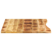 Thumbnail for Schreibtischplatte mit Aussparung 110x80x2,5cm Massivholz Mango