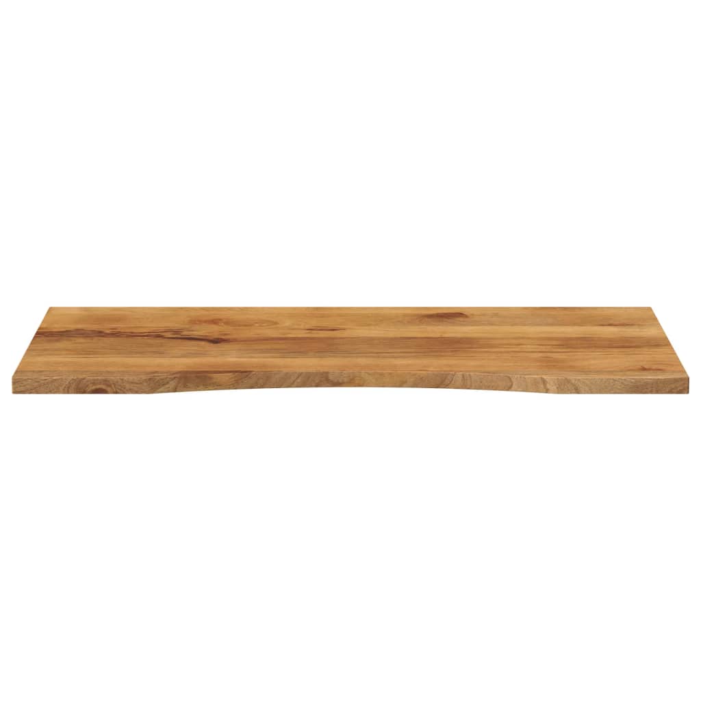 Schreibtischplatte mit Aussparung 140x60x2,5cm Massivholz Mango
